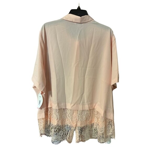 Boutique Peach Whip Button Up Top NWT - Picture 5 of 5
